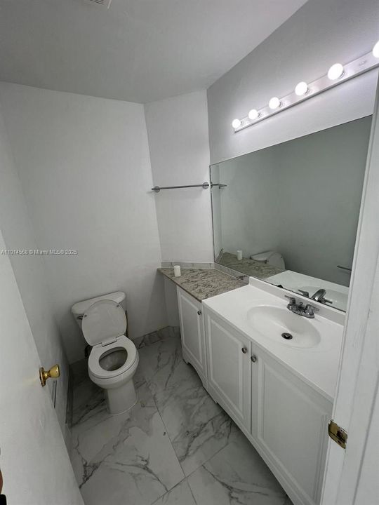 half bathroom on the 1st floor