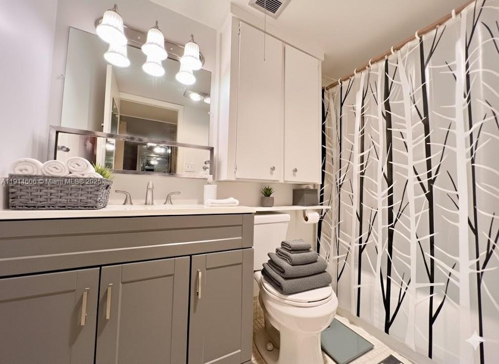 Bathroom has been digitally restaged