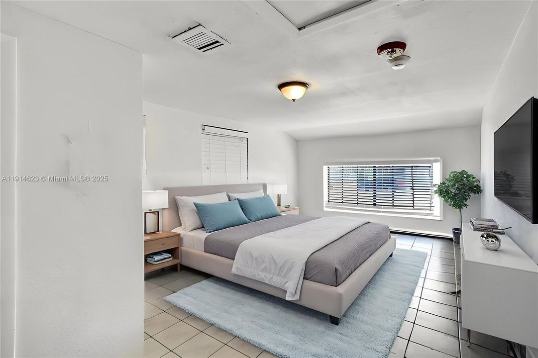 virtually staged photos bedroom #3