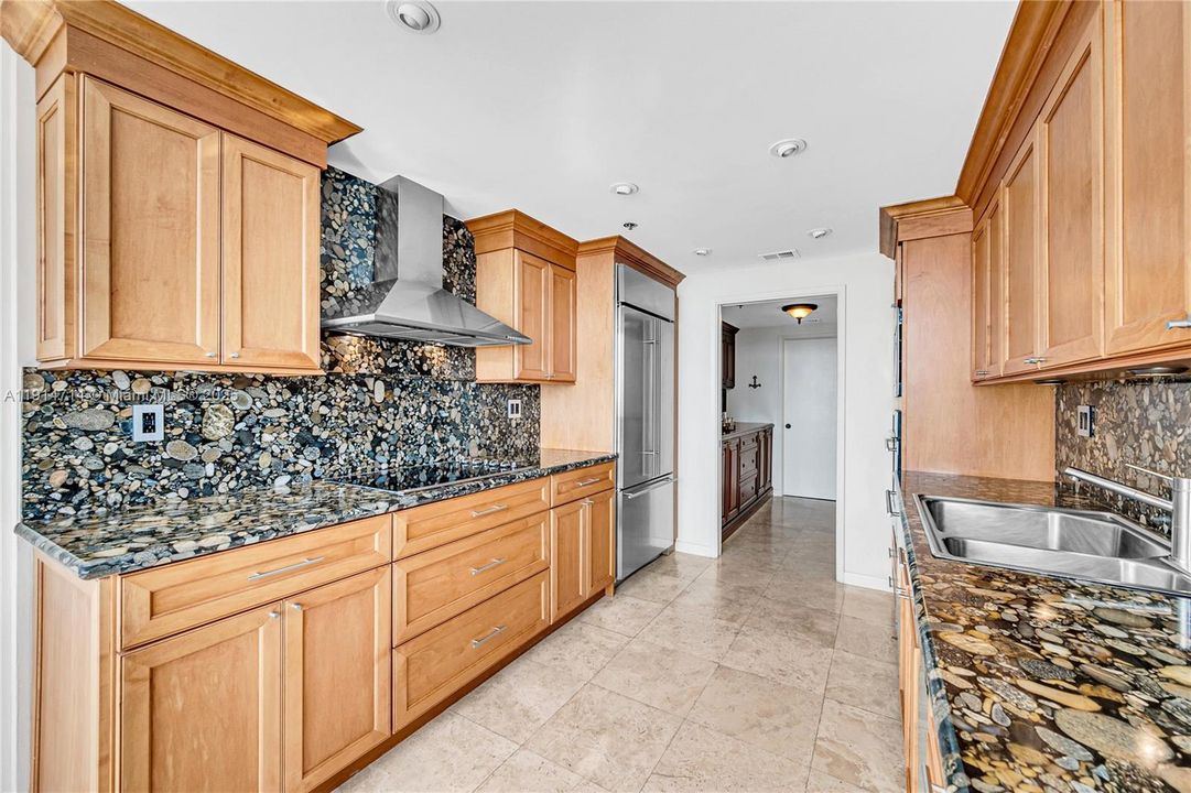 updated kitchen and peak of the butler pantry