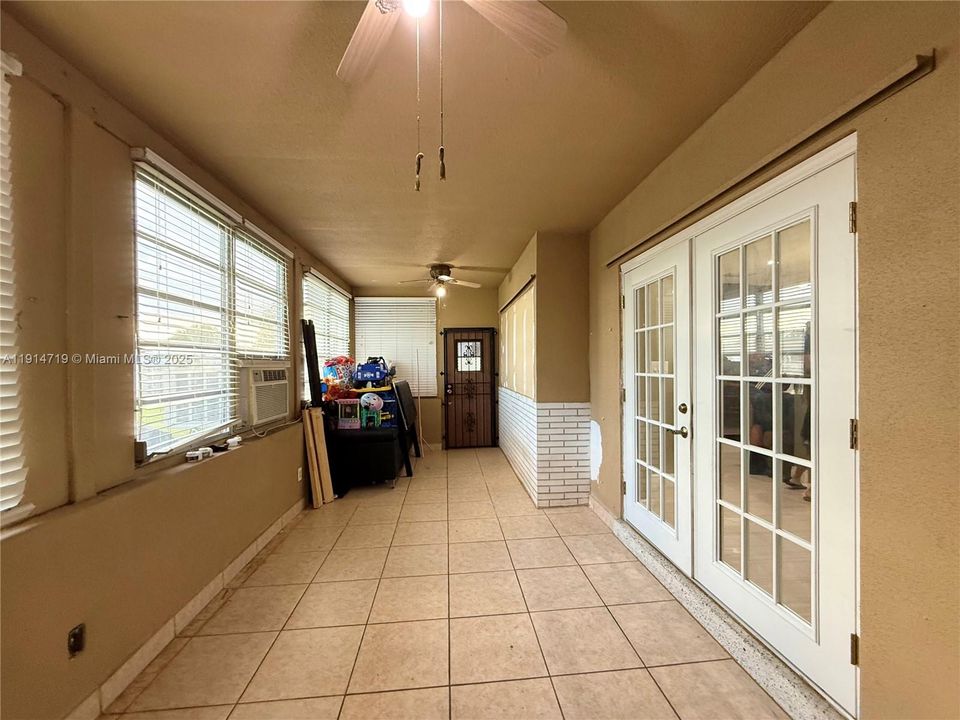 Enclosed Family Room View