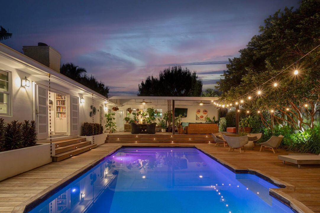 Backyard at Dusk