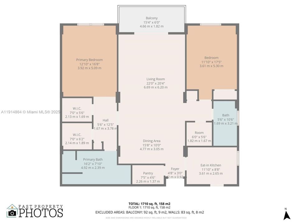 For Sale: $299,000 (2 beds, 2 baths, 1710 Square Feet)