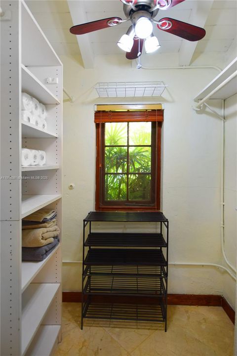 Large walk in closet