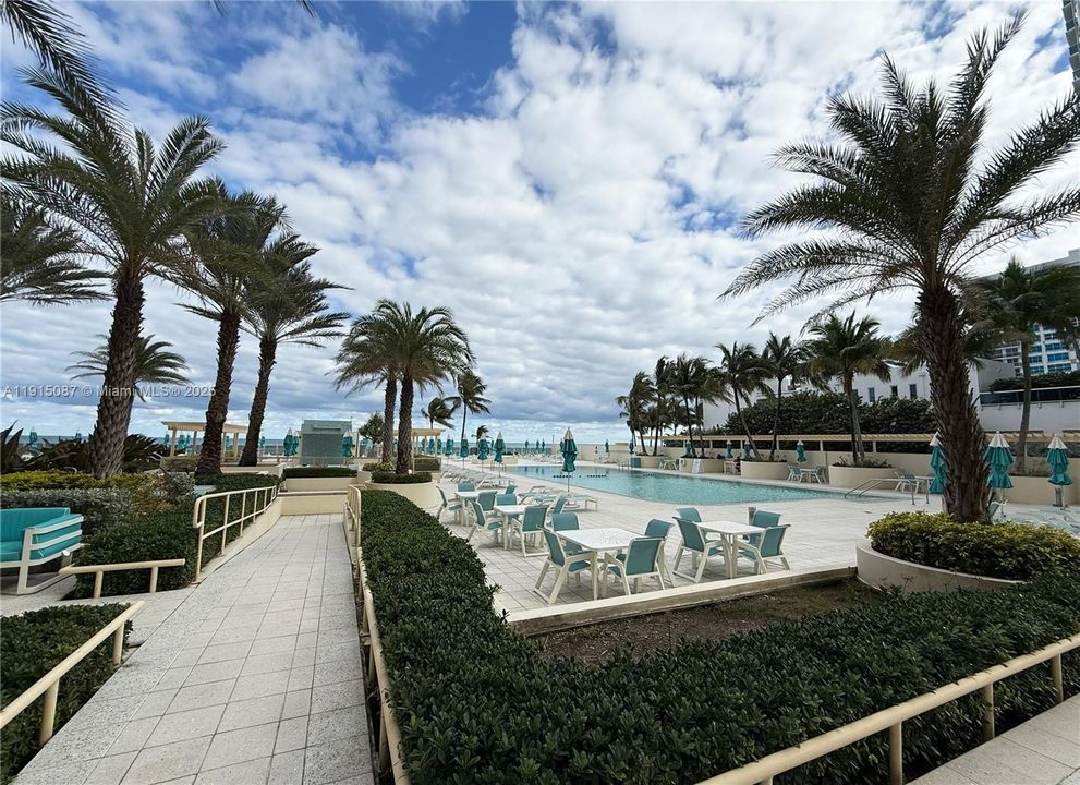 Pool overlooking the ocean