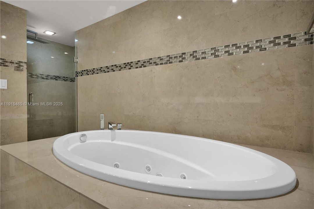 Jacuzzi tub in master bath