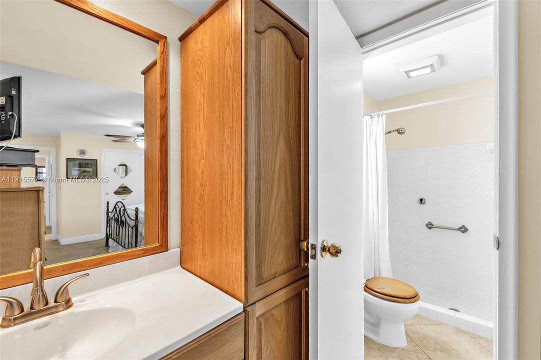 Primary bather offers shower only