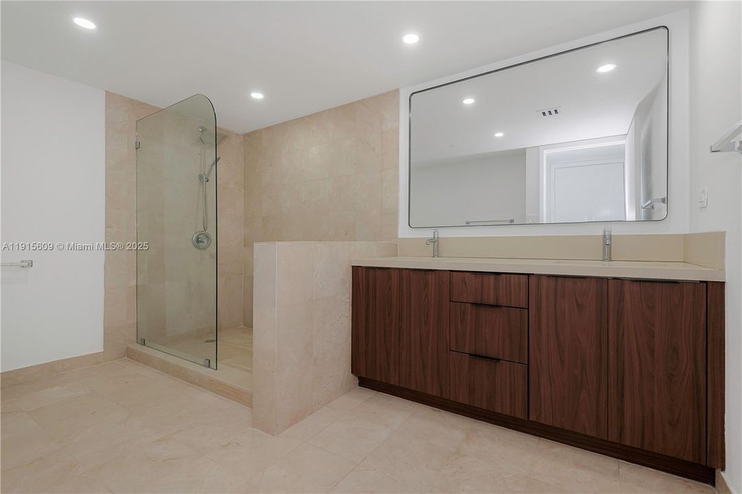 New, master bathroom