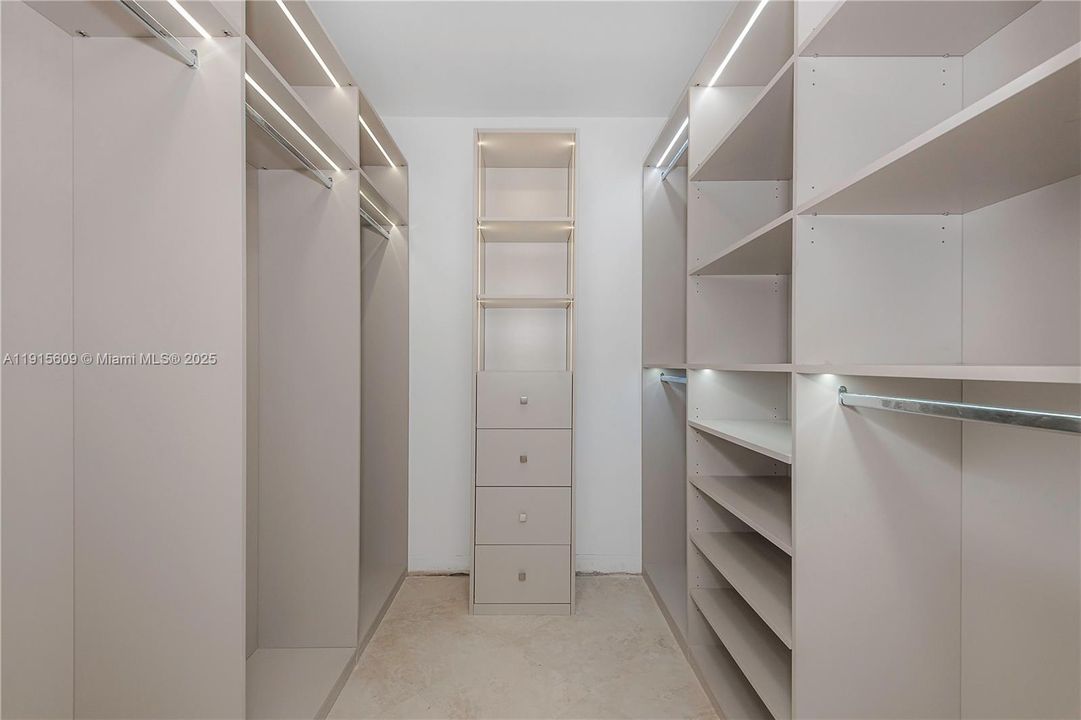 Huge, new walking closet