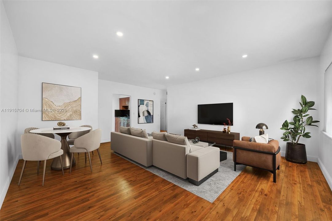 Virtually Staged Living Room