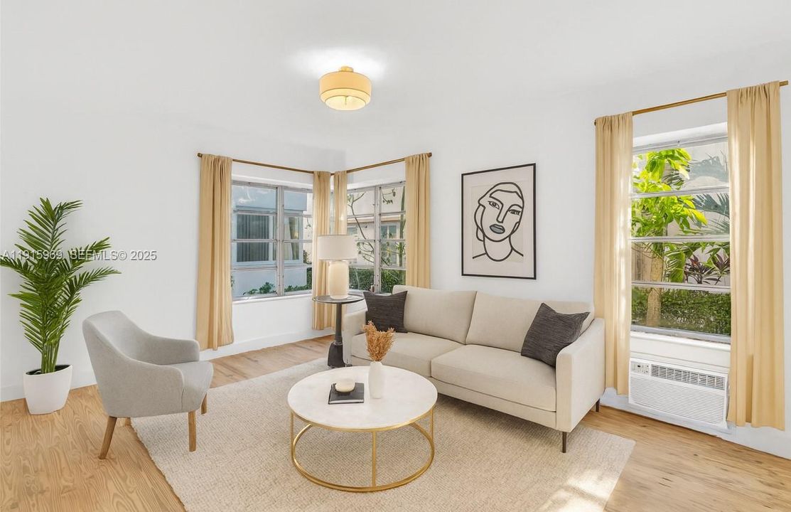 Virtually Rendered to have furniture and decor