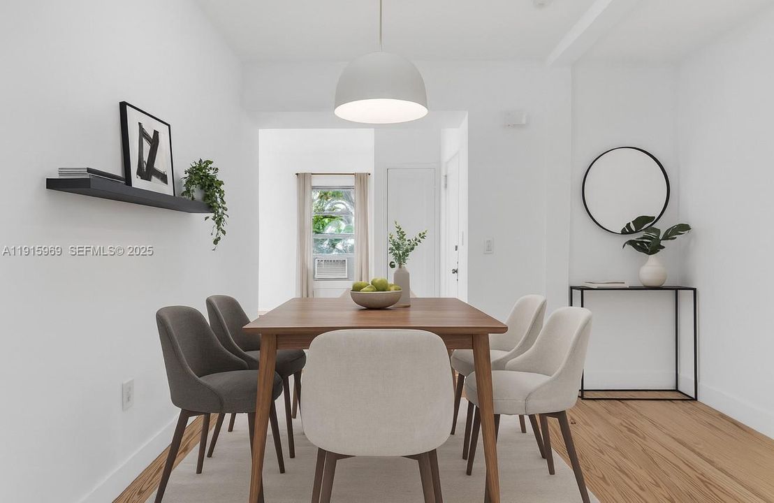 Virtually Rendered to have furniture and decor w/ dining room option