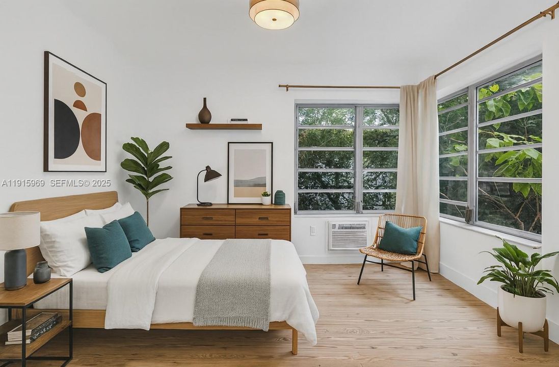 Virtually Rendered to have furniture and decor