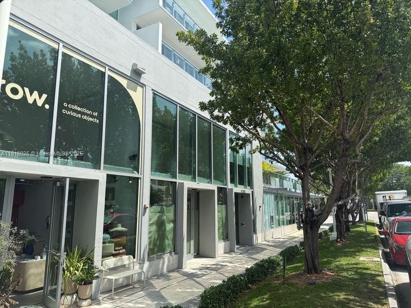 Street with retail stores