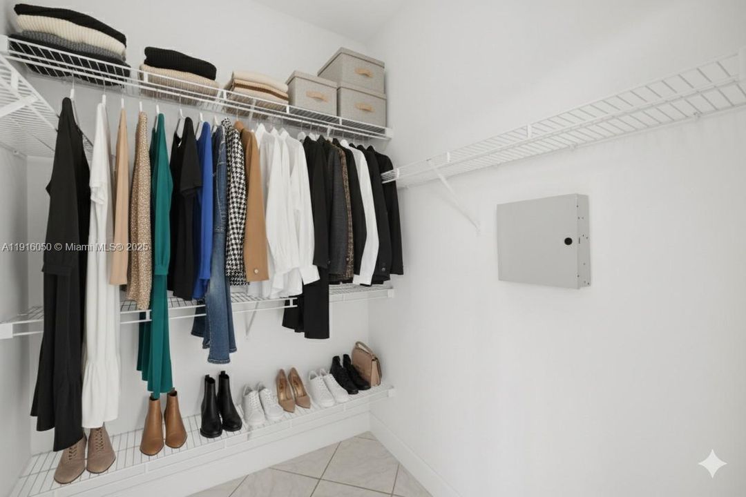 Primary walk-in closet 2