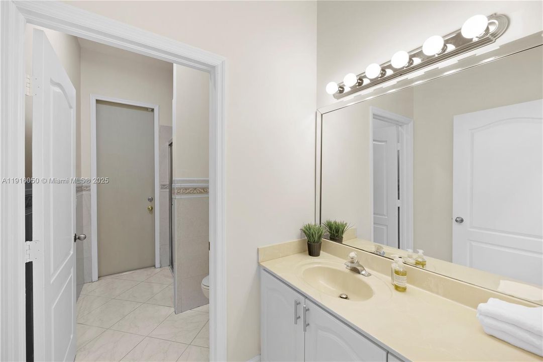 Bathroom inside second bedroom