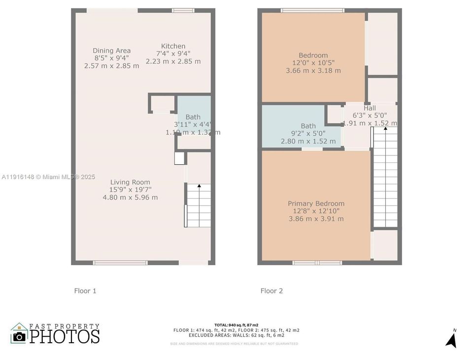 For Sale: $199,000 (2 beds, 1 baths, 940 Square Feet)