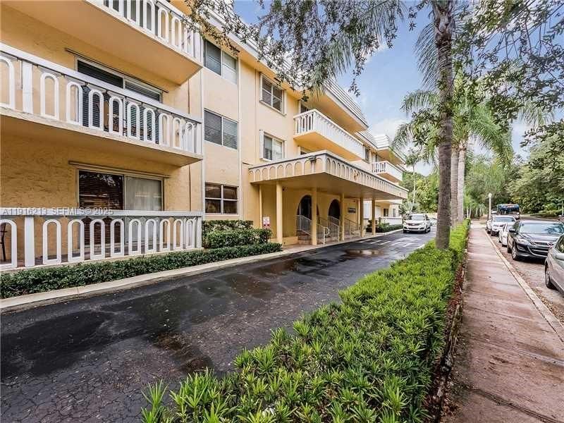 Front of Water's Edge on Edgewater Drive in Coral Gables