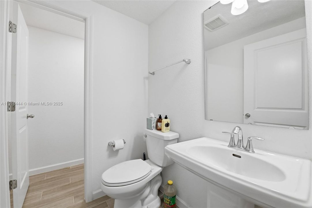 Half bath with storge