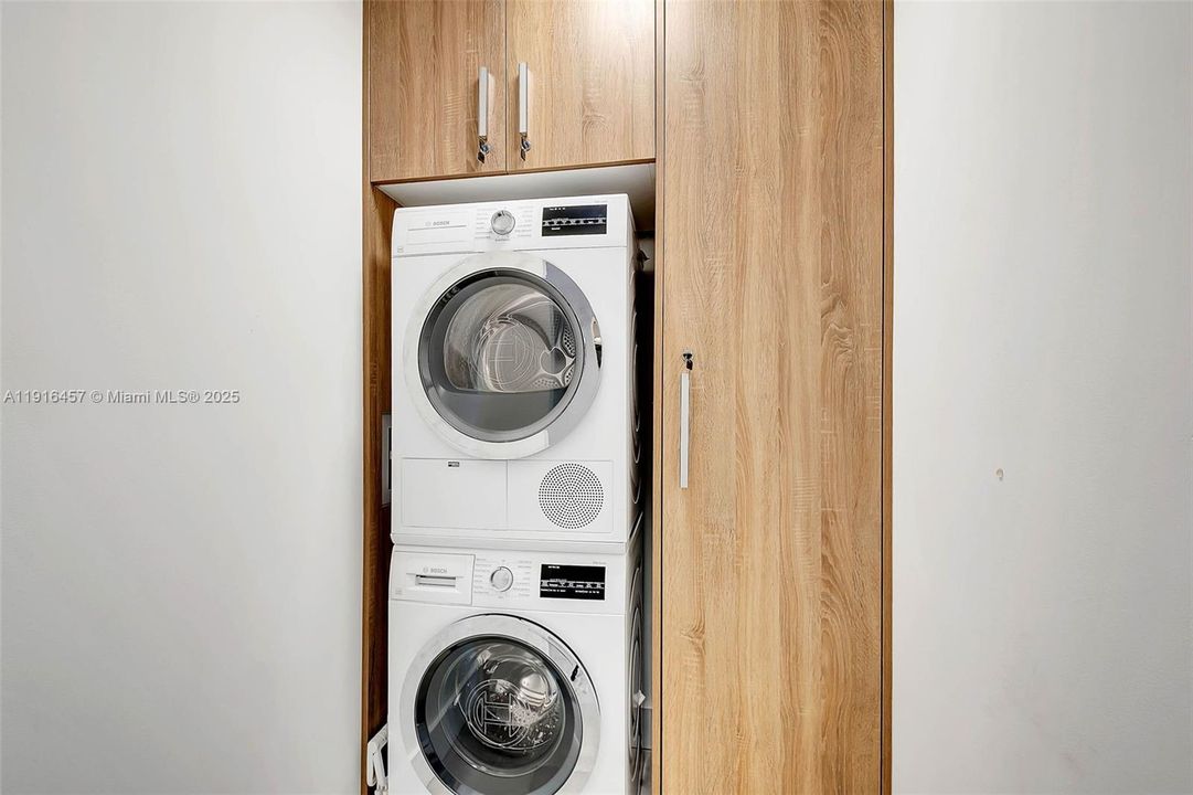 Washer, dryer in unit