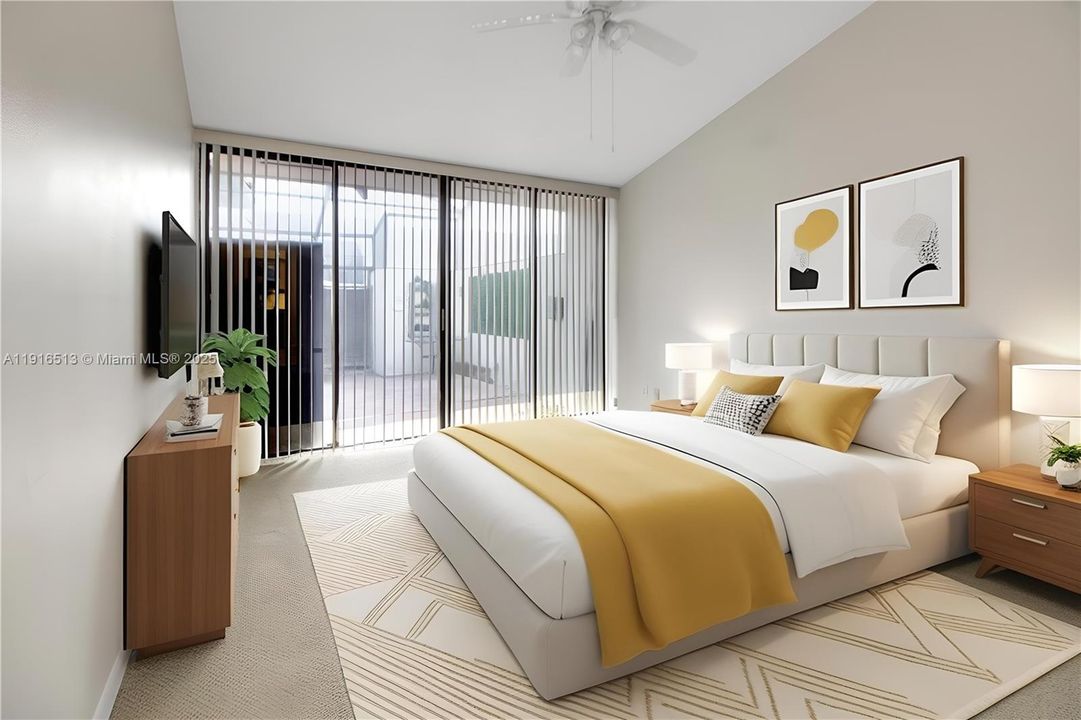 This space was staged using computer generated overlay tools.