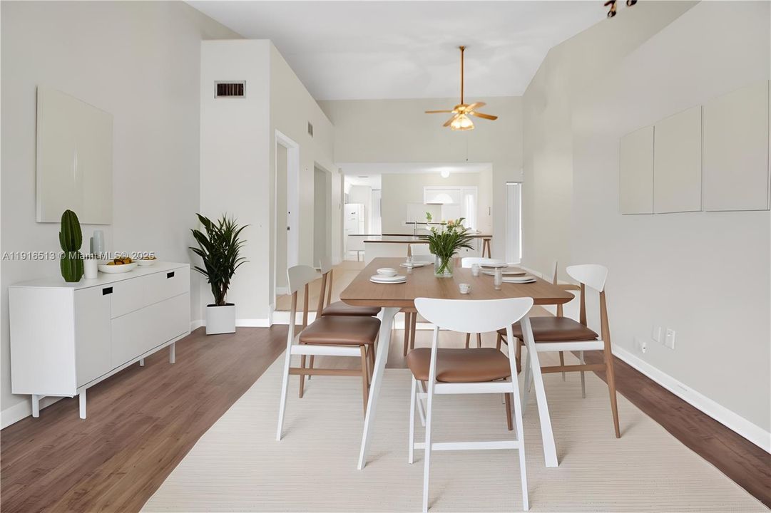 This space was staged using computer generated overlay tools.