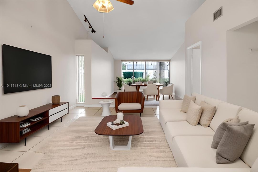 This space was staged using computer generated overlay tools.