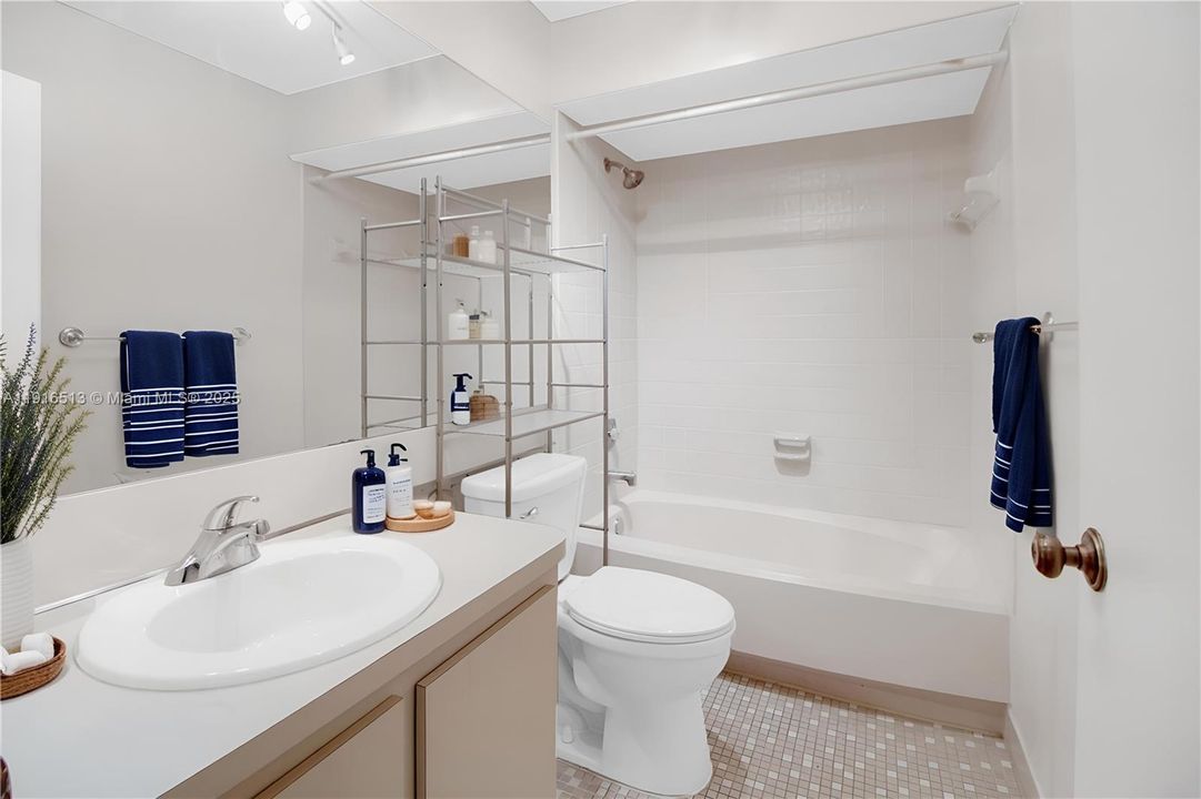 This space was staged using computer generated overlay tools.