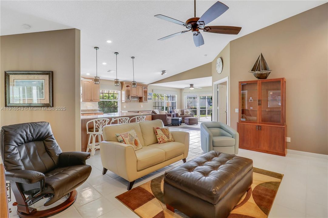 Living room view to family room