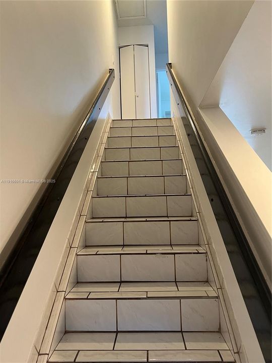 Inside Stairs to bedrooms