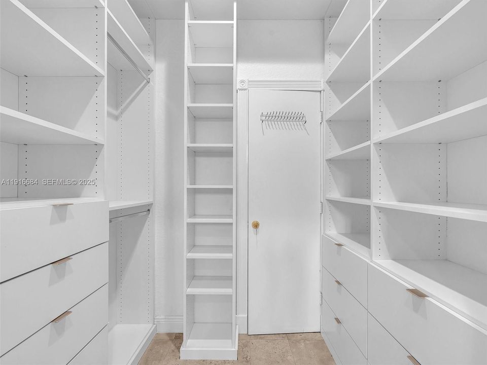Primary walk in closet