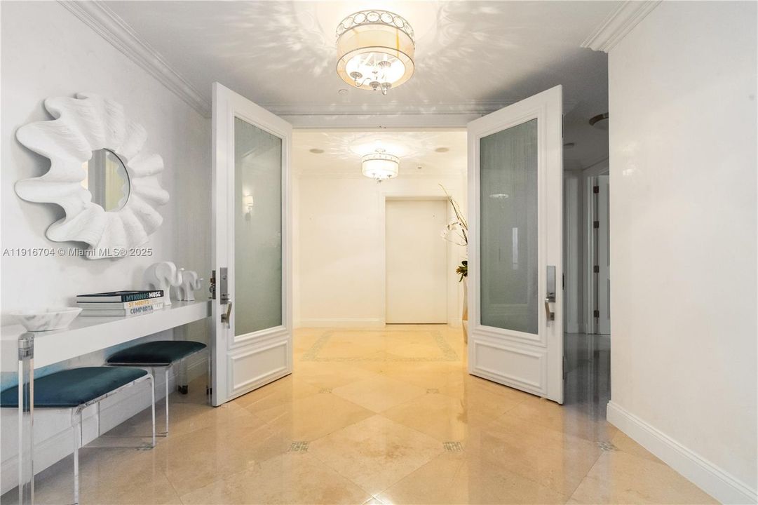 Secured elevator directly into your unit