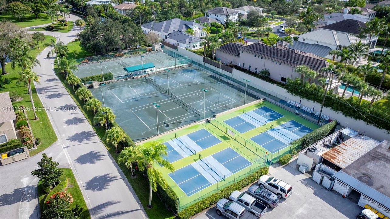Pickleball and tennis courts