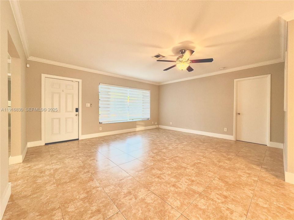 Open and spacious floor plan.