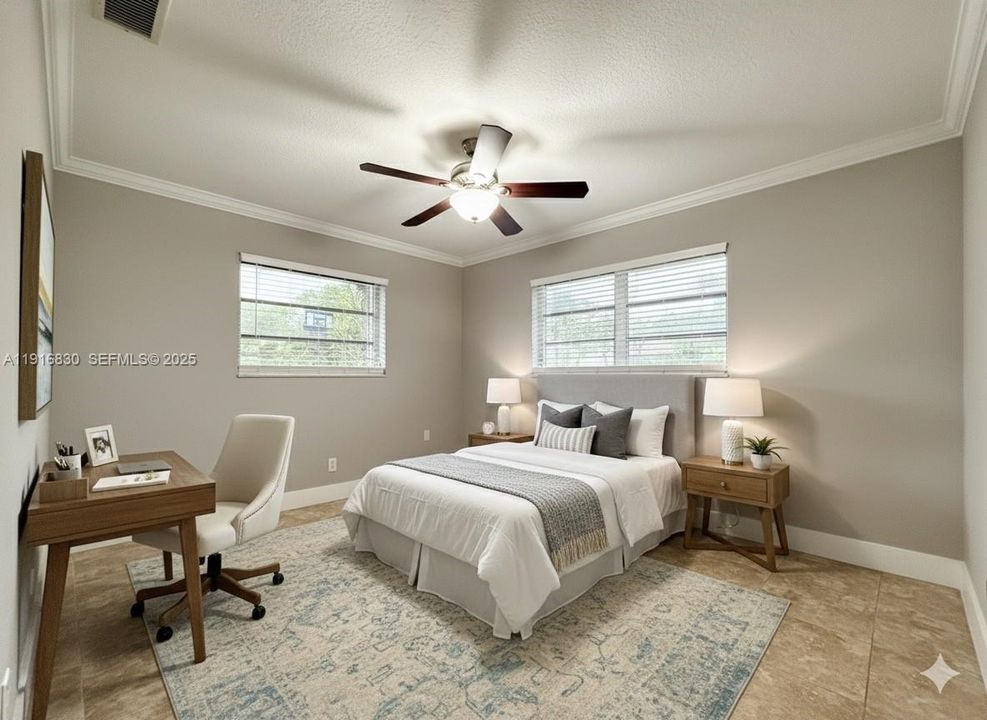 3rd Bedroom. VIRTUALLY STAGED