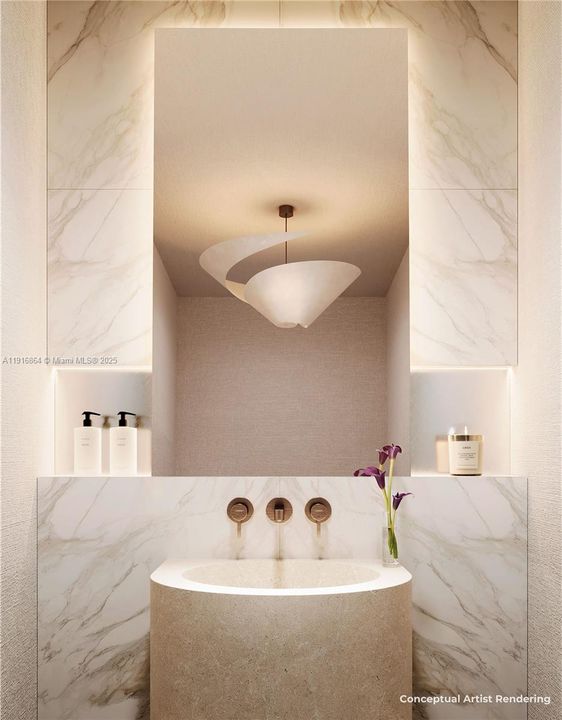 Powder/half bathroom