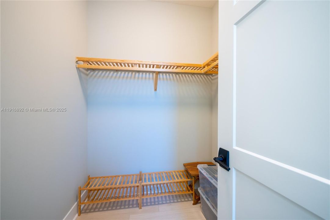 Suite 3's spacious walk in closet