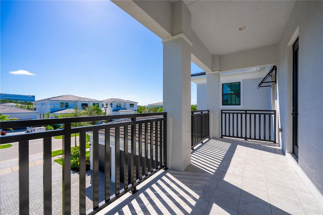 Front views from front balcony with access to the master bathroom and Suite 2