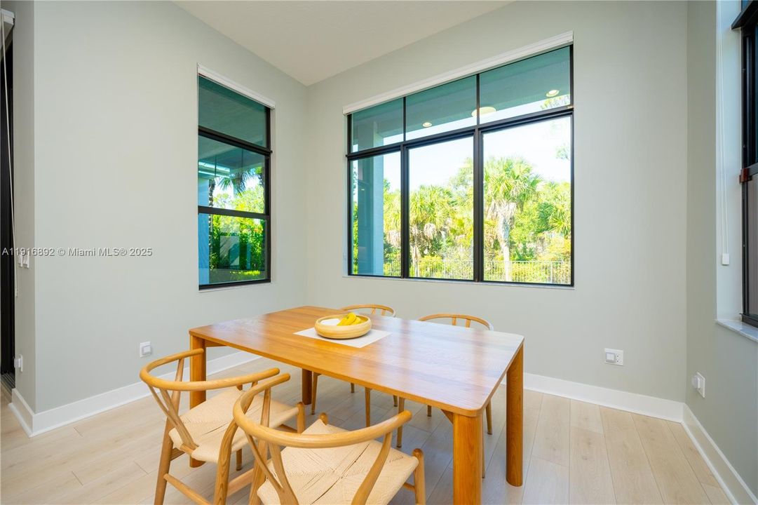 Casual dining room with stunning views