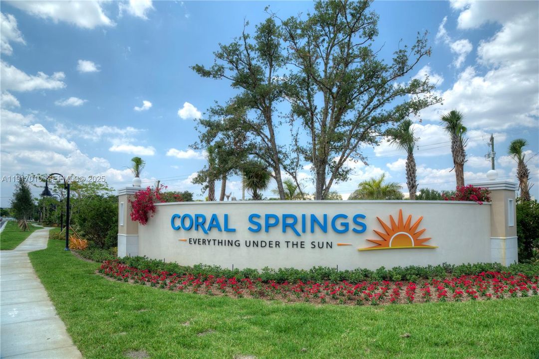 Coral Springs is a master planned community that is well run!