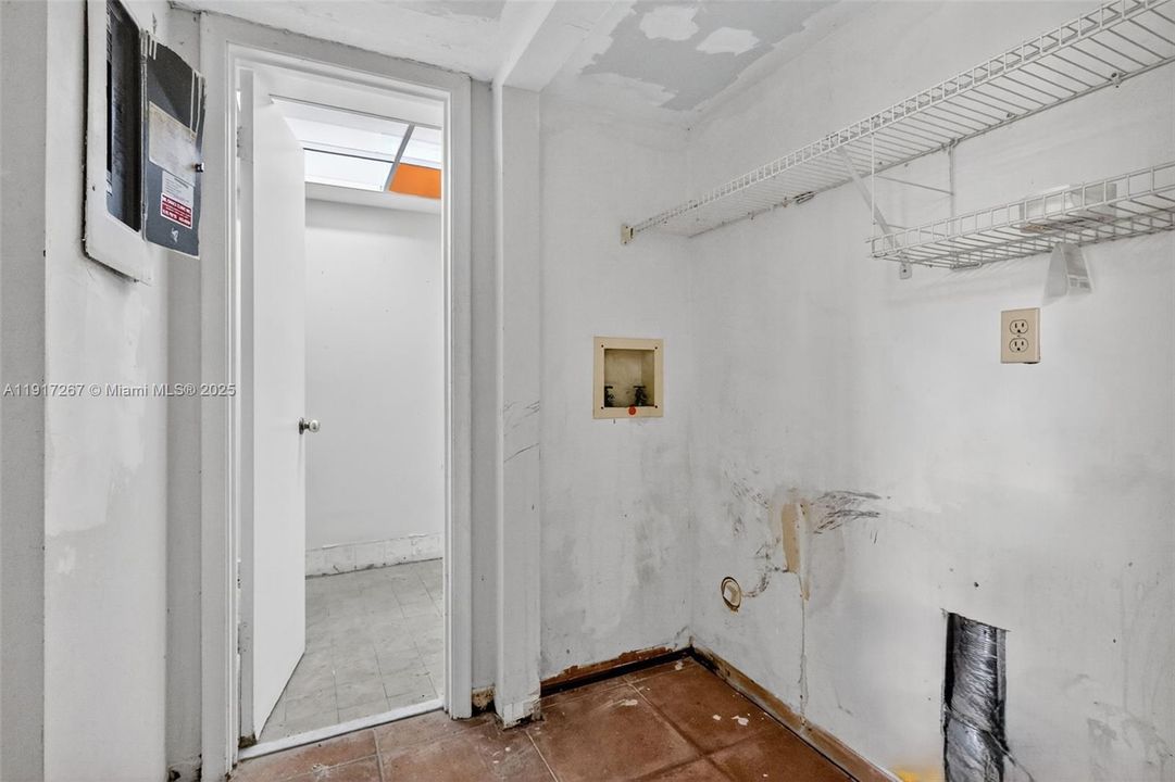 Downstairs Laundry area