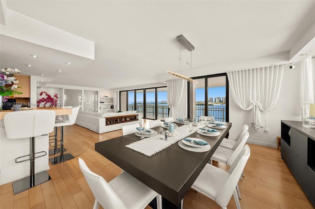 Dinning room , Living room, Kitchen Bar Counter