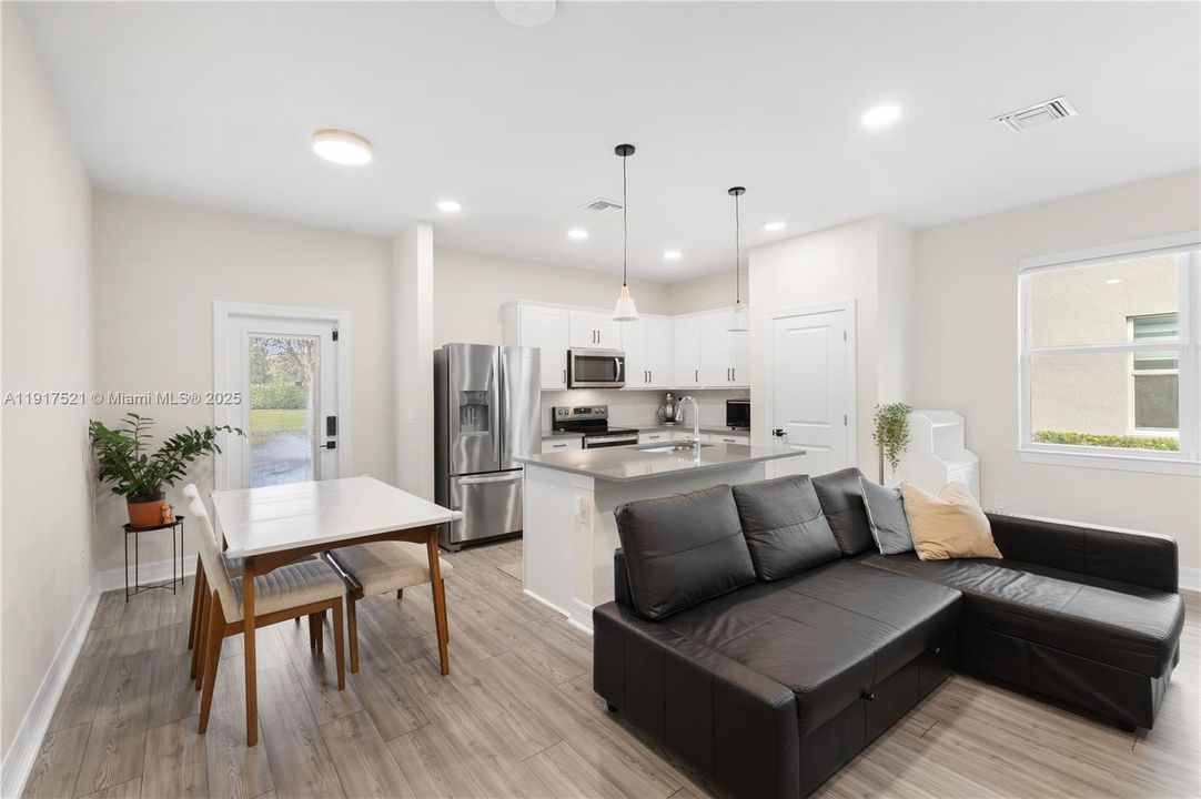 Living room and Dining area