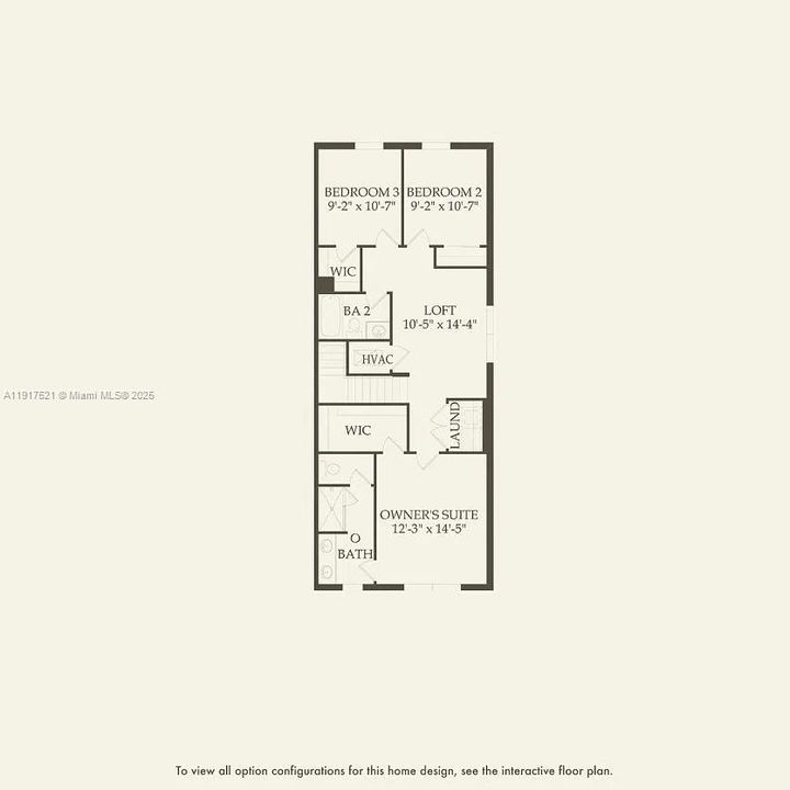 Upstairs floor plan