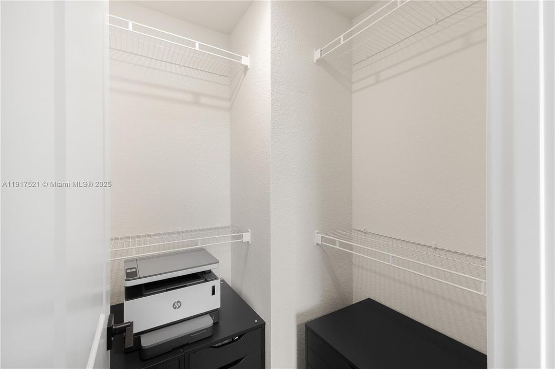 Walk-in closet in 3rd bedroom