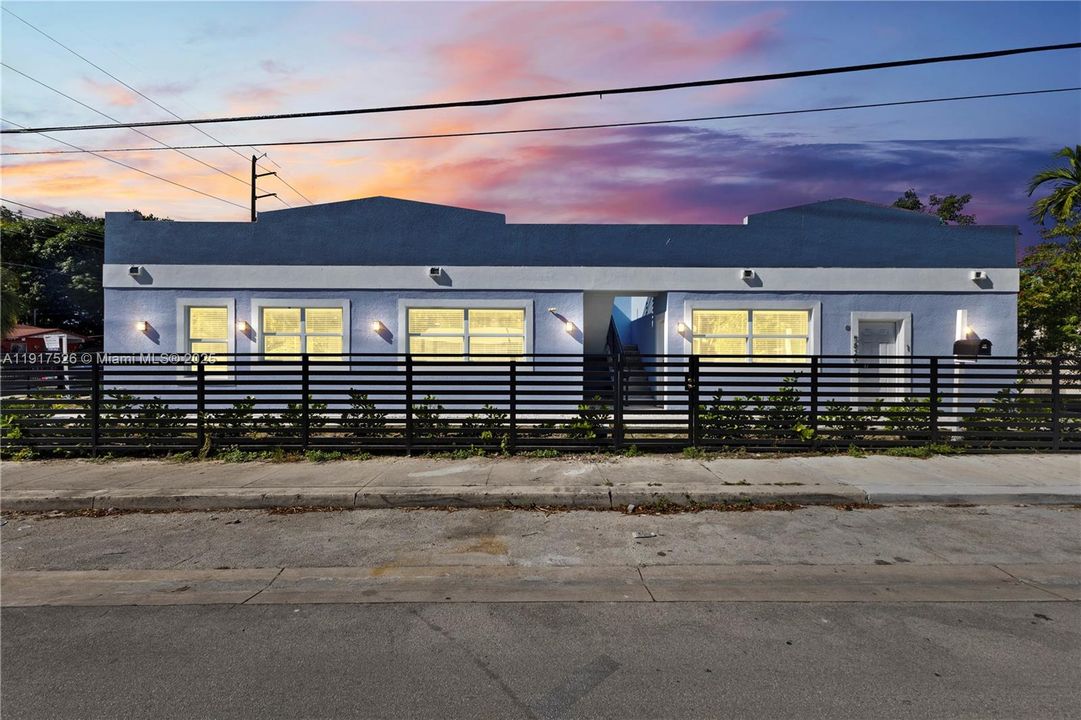 Twilight of Duplex - 2 Units -305 NW 58th St & 5820 NW 3rd Ave