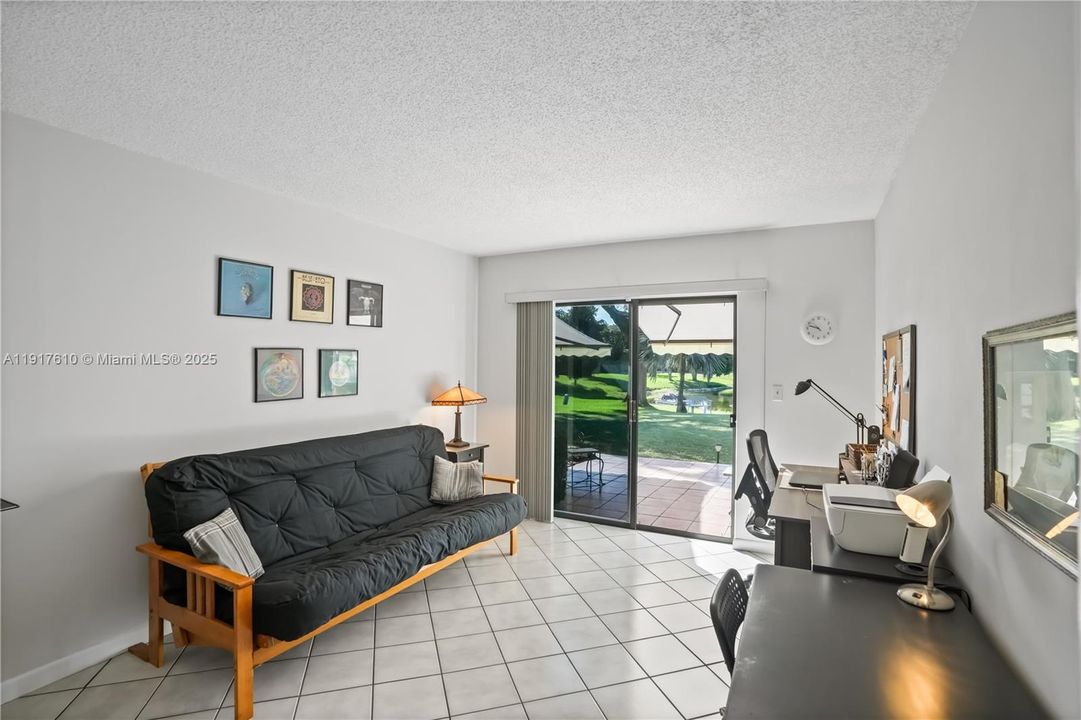 3rd Bedroom with access to the patio