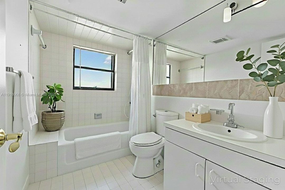 Guest Bathroom Virtually Staged