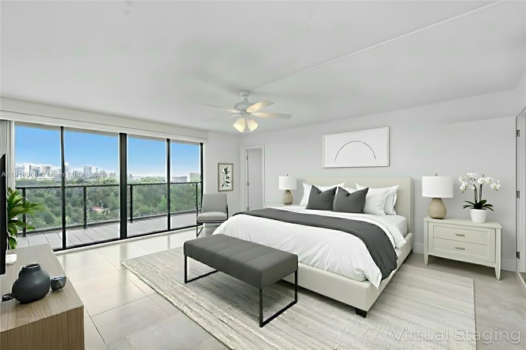 Primary Bedroom Virtually Staged