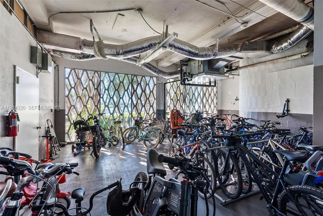 bicycle storage room
